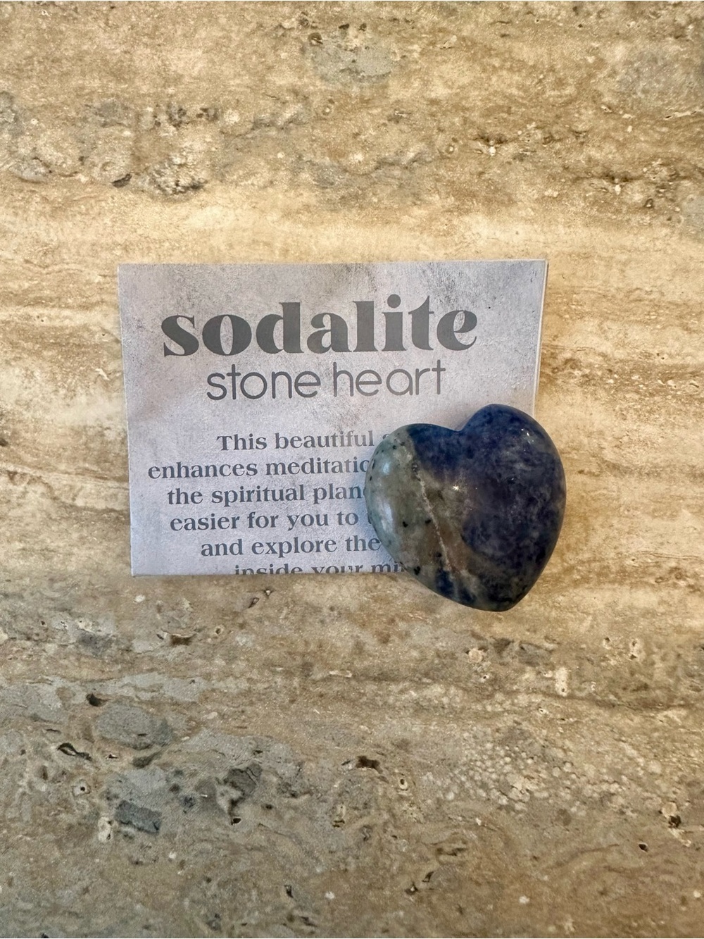 Sodalite Stone Heart